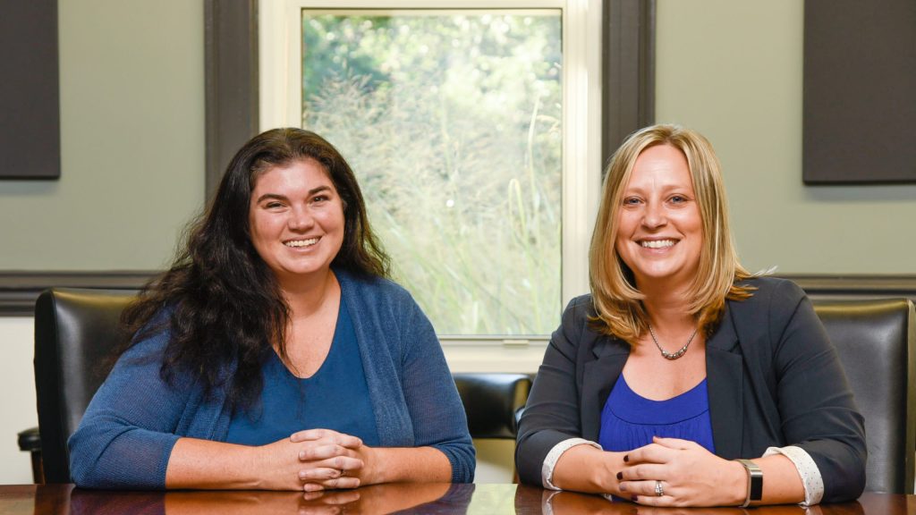 Portraits of Carrie Morris and Kelly Wester